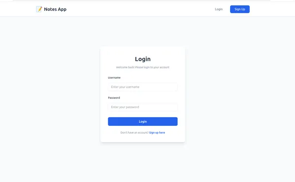 Full-Stack Notes App_Mockup_Image